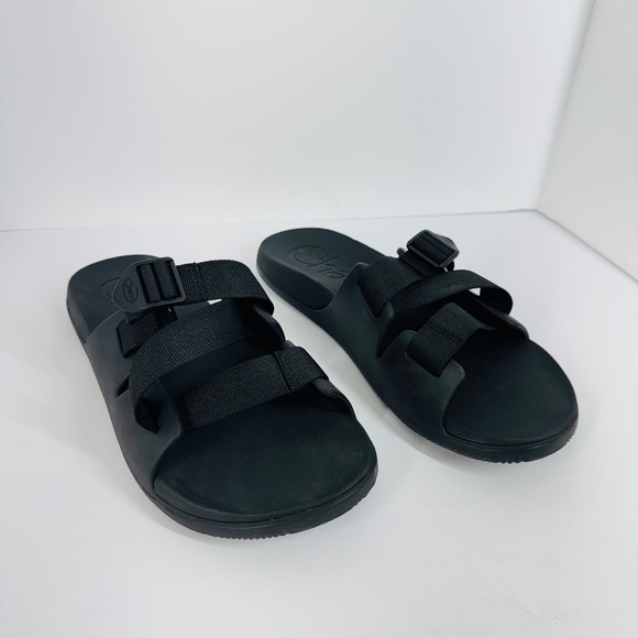 Chaco Men’s Sandals Black Adjustable Strap Slide Sz 12 Lightweight Comfort Beach main image 6